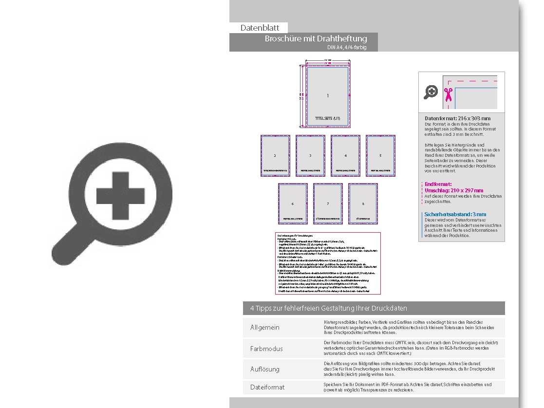 Product Bild brosch__re_mit_drahtheftung__endformat_din_a4__104-seitig