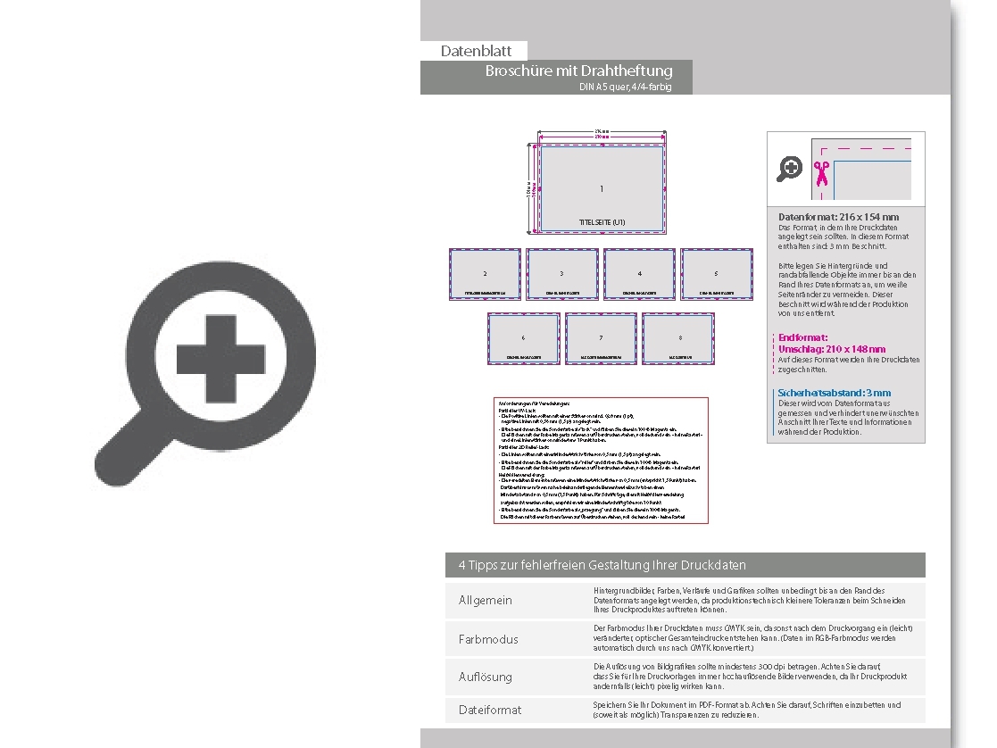 Product Bild brosch__re_mit_drahtheftung__endformat_din_a5_quer__36-seitig