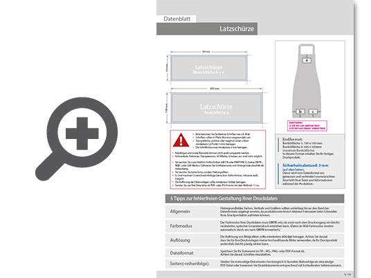 Product Bild latzsch__rzen_mit_einer_stickposition