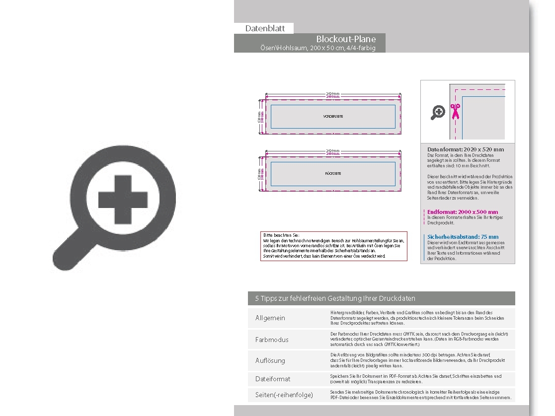 Product Bild hochwertige_blockout-plane_200_x_50_cm__4_4-farbig_bedruckt__hohlsaum_links_und_rechts_(durchmesser_hohlsaum_3_0_cm)