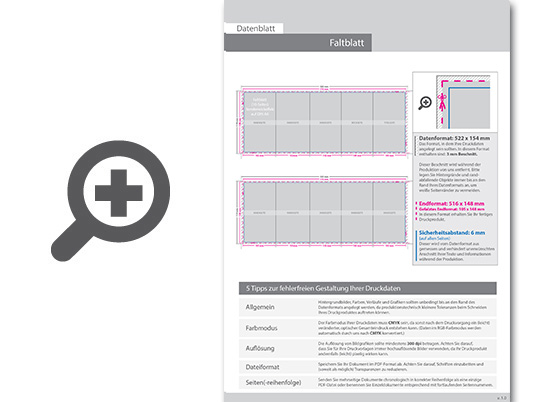 Product Bild faltblatt__gefalzt_auf_din_a6__vertikaler_sonderwickelfalz__10-seitig