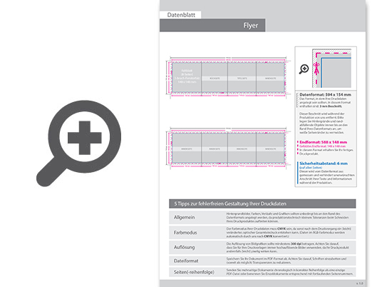Product Bild hochglanz-uv-lack_faltblatt__gefalzt_auf_quadrat_14_8_cm_x_14_8_cm__vertikaler_3-bruch_fensterfalz__8-seitig
