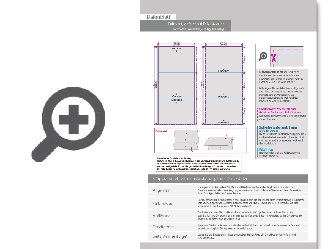 Product Bild faltblatt__gefalzt_auf_din_a4_quer__horizontaler_wickelfalz__6-seitig