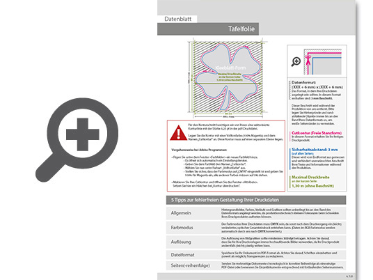 Product Bild hochwertige_tafelfolie_in_kleeblatt-form_unbedruckt