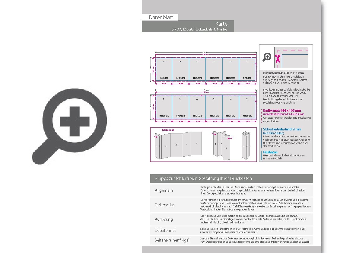 Product Bild osterkarte__gefalzt_auf_din_a7__vertikaler_zickzackfalz__12-seitig