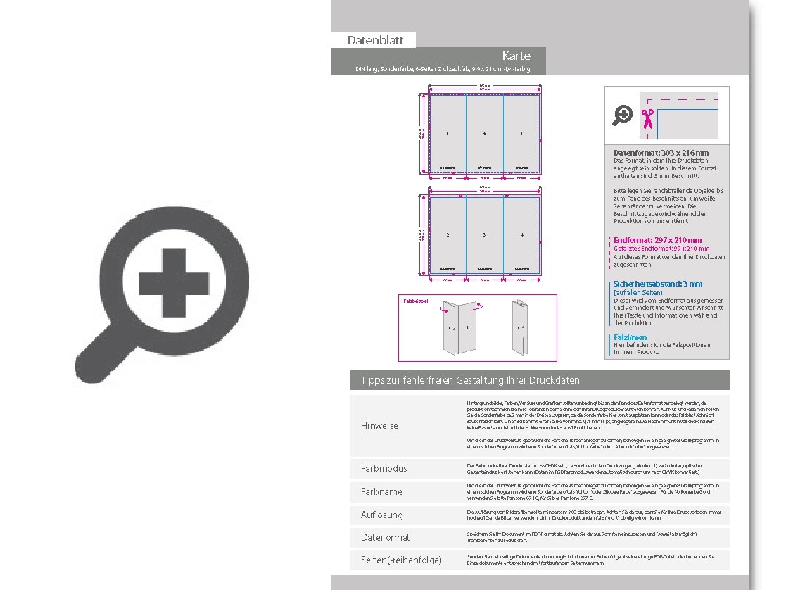 Product Bild einladungskarte_din_lang_6-seiter_zickzackfalz_4_4_farbig_+_sonderfarbe_silber