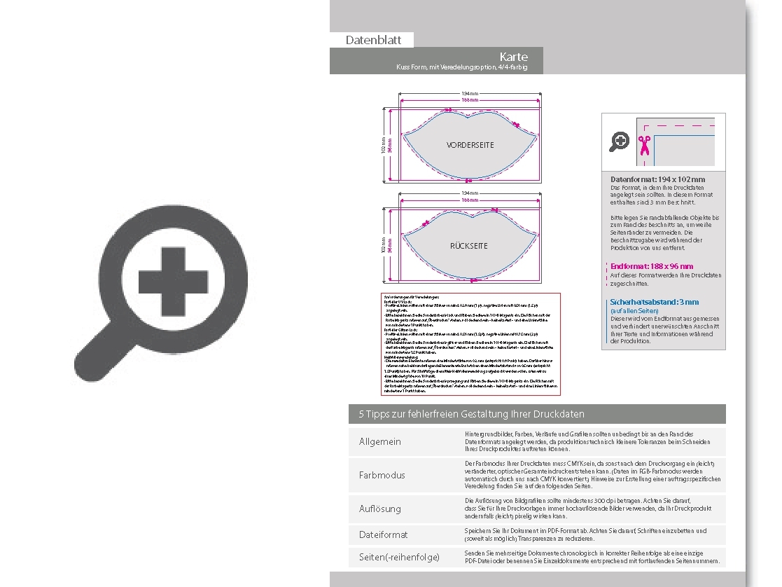 Product Bild osterkarten_stanzform_kuss_mit_partieller_glitzer-lack-veredelung