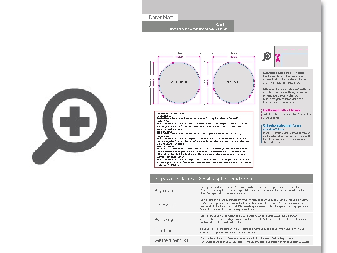 Product Bild osterkarten_stanzform_rund_durchmesser_14_cm_(fu__ball__volleyball_____)_mit_partieller_glitzer-lack-veredelung