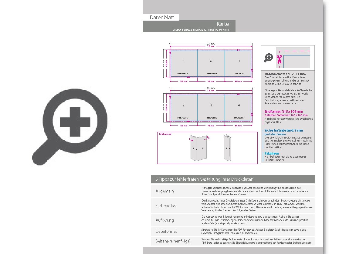 Product Bild osterkarte__gefalzt_auf_quadrat_10_5_cm_x_10_5_cm__vertikaler_zickzackfalz__6-seitig