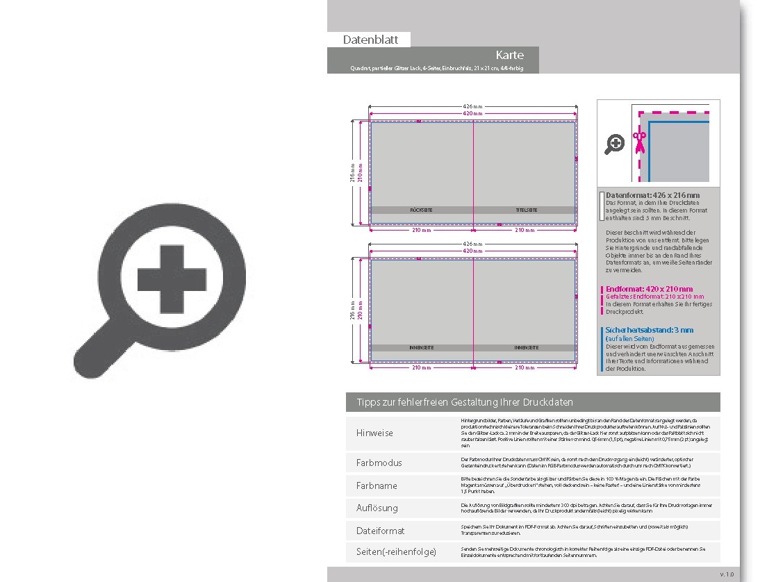 Product Bild osterkarten__gefalzt_auf_quadrat_21_0_cm_x_21_0_cm__4-seiter_mit_partieller_glitzer-lack-veredelung