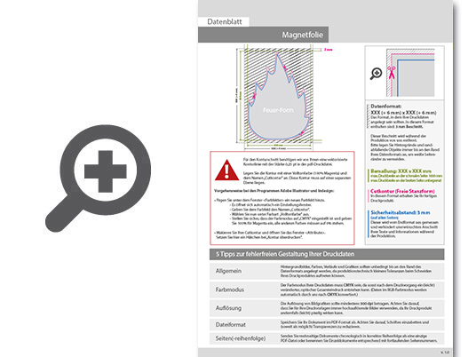 Product Bild magnetische_wechselwerbung_in_feuer-form___einseitig_4_0-farbig_bedruckt